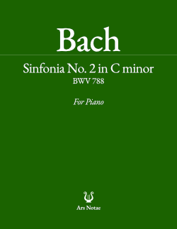 Sinfonia No. 2 in C minor, BWV 788