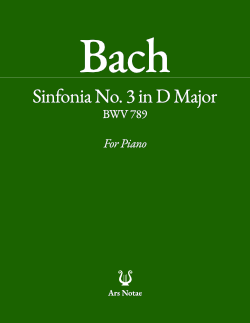 Sinfonia No. 3 in D Major, BWV 789